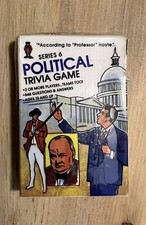 VINTAGE 1984 Political Trivia Card Game Series 6-Cards Unopened
