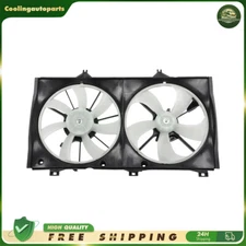621407 For 2010-2011 Toyota Camry Dual Radiator Condenser Cooling Fan Assembly