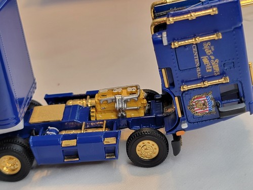 100th STARS & STRIPES FREIGHTLINER SEMI TRACTOR TRAILER TRANSPORTER, 1997, New - Picture 4 of 20