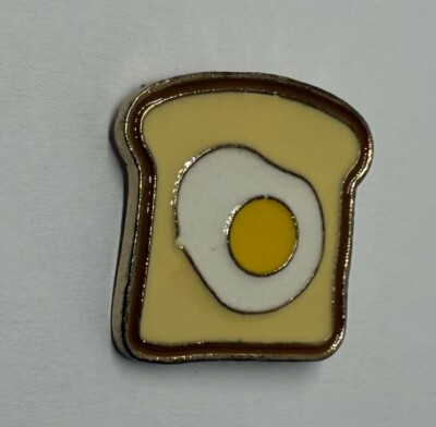 Toad In The Hole Toast A Egg Breakfast Lapel Pin (P30)
