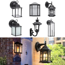 Retro Outdoor Wall Lantern Garden Lamp Light Industrial Rustic Sconce Lights UK