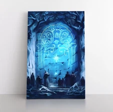 The Doors Of Durin Moria LOTR Framed Canvas Wall Art Print Lord Of The Rings