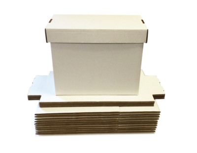 5 Max Pro Short Cardboard Comic Book Storage Boxes box holds 150-175 comics