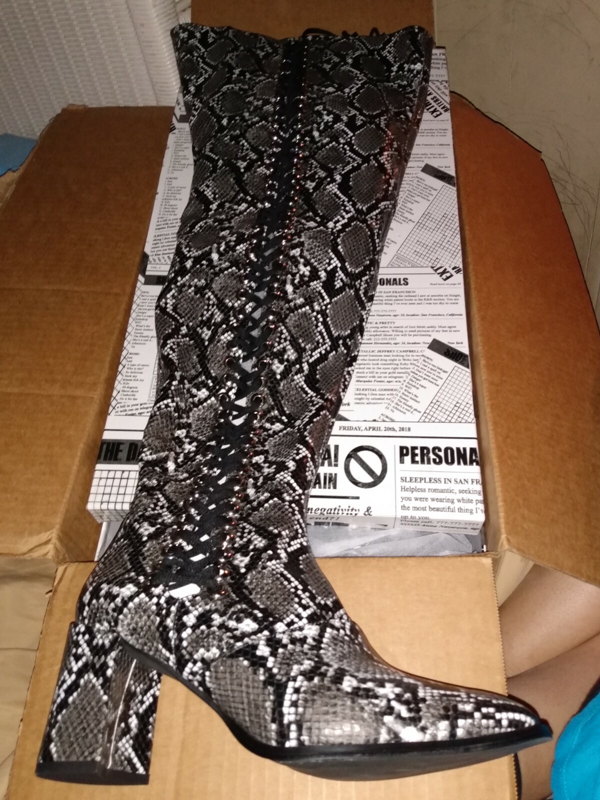 wide snake boots