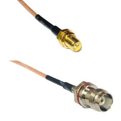 RG316 RP-SMA FEMALE to TNC Female Small Bulk RF Cable Rapid-SHIP LOT