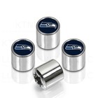 New NFL Seattle Seahawks Car Truck Chrome Finish Tire Valve Stem Caps Covers