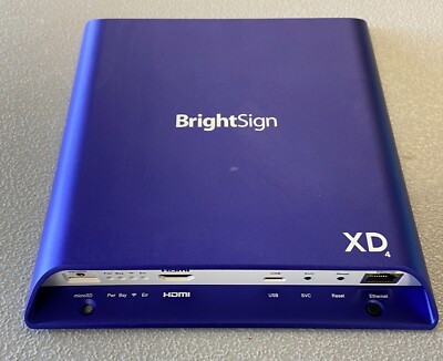 BrightSign XD4 XD1034 Advanced HTML5 Interactive 4K Media Player 