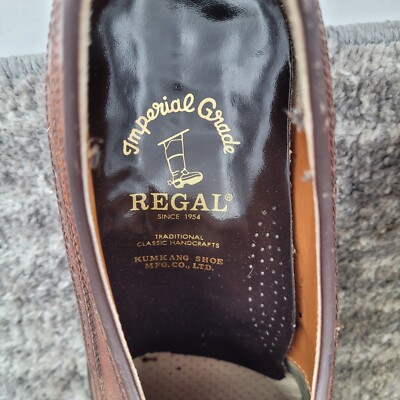 Imperial Grade Regal Wing Tip Brogue Brown Leather Oxford  display picture 2