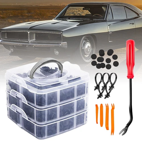 650Tlg Auto KFZ Spreiznieten Sortiment Autotür Innen Befestigung Clips Kit Set - Bild 2 von 12