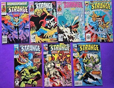 Lot Of 7 Dr. Strange Sorcerer Supreme Comic Books 29 36 37 50 51 55 58 Marvel