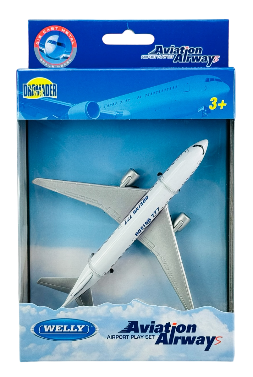 WELLY BOEING 777 DIE CAST METAL MODEL NEW IN BOX 13cm LONG PLANE  