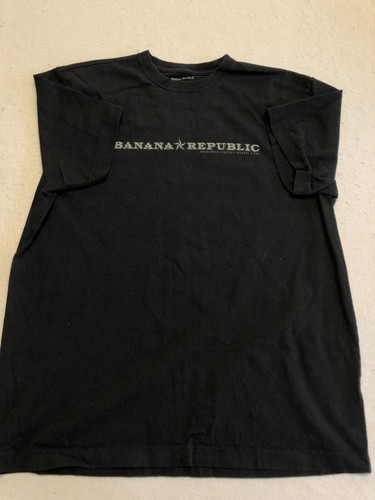 Banana Republic T Shirt Mens Medium Black Graphic Everyday Casual Tee - Picture 2 of 5