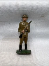Early WW1 Style GREY IRON Dime Store US Army American Soldier 3 1/4 Cross Rifle