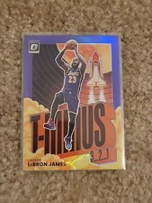 Lebron James 2021-22 Donruss Optic T-Minus 3 2 1 Purple Prizm HOLO #2 LA Lakers