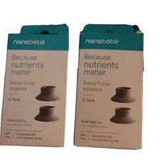 Nanobebe Breast Pump Adapters 2 Pack FUS1810210 x2 T21 