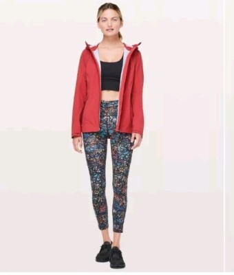 NWT Lululemon *THE RAIN IS CALLING JACKET II* ICMG Incognito Dark Red , Sz 2