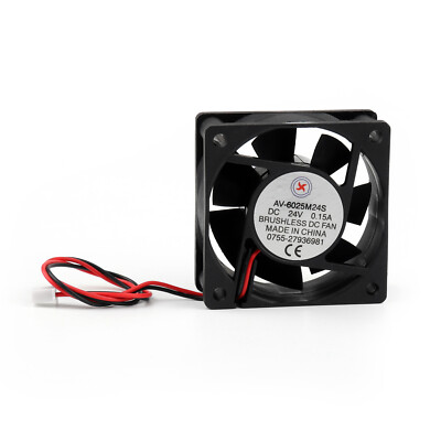 DC Brushless Gehäuselüfter Kühler Fan 24V 0.15A 6025S 60x60x25mm 2 Pin