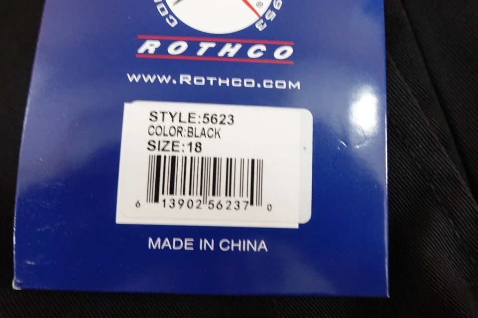 Pantalones Rothco Mujer Talla 18 Negros Pierna Recta Carga EMT 5623 NUEVOS CON ETIQUETAS Foto 4 de 4