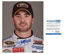 Jimmie Johnson AUTOGRAPH Signed NASCAR Champ 8x10 Photo D ACOA