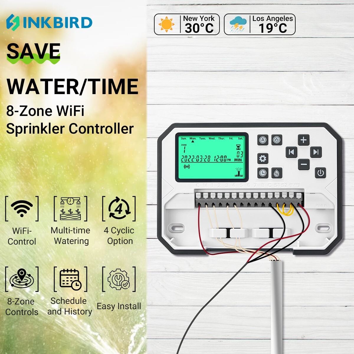 Centralina Irrigazione Programmabile Timer Giardino EU - Offerta Online