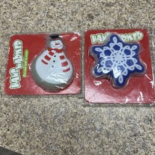 LOT of 2 REUSABLE HAND WARMER Warmers Snowflake and Snowman NEW Christmas Winter