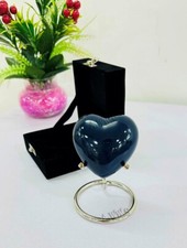 Small Cremation Keepsake Urn For Token Pet  Human Ashes Mini Heart Shape Funera