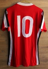 BORUSSIA MÖNCHENGLADBACH 1972/1975 AWAY MATCH WORN SHIRT TRIKOT ERIMA GR. M #10