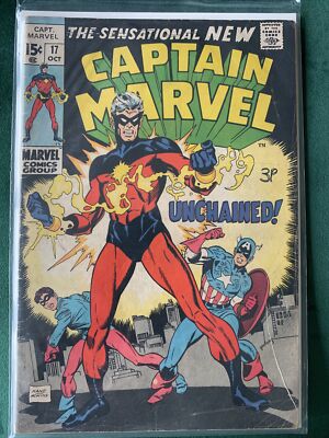 Marvel Comics Captain Marvel #17 Silver Age