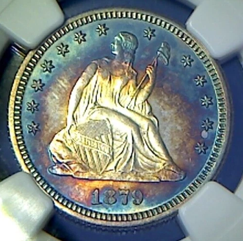 1879 Seated Quarter-  NGC MS67*- Stunning Type Coin!