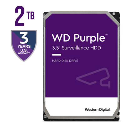 Western Digital WD23PURZ（3.5インチ HDD 2TB） 2TB WD Purple Surveillance Hard Drive | Western Digital