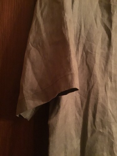 NWT THEORY DAZE Precise 100% Linen Men’s Shirt Size:XLARGE,Color:Wasabi.$160.00. - Picture 3 of 9