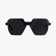 NEW Vava BL0041-BLK BLK SIL Sunglasses 50mm 100% Authentic
