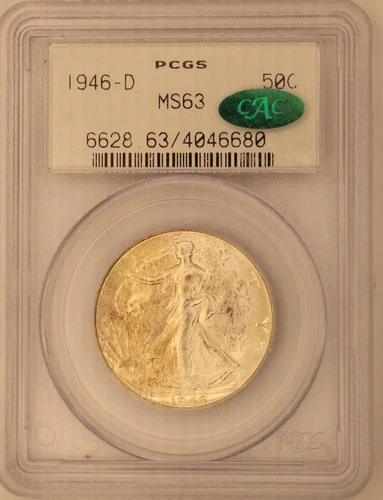 Photo of a 1946-D Walking Liberty Half Dollar from an eBay listing that sold on Jul 18, 2026