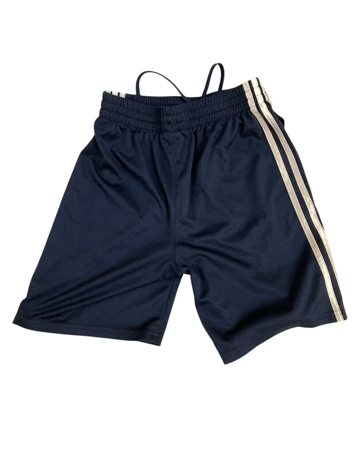 Pantalones Cortos Adidas Niños Medianos 10/12 Azul Bolsillos con Cordón Foto 2 de 2