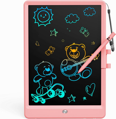 10 Inch LCD Writing Tablet Kids Doodle Board Drawing Pad Light Pink