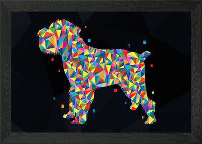 Brussels griffon dog Framed Wall Art Poster Canvas Print Picture