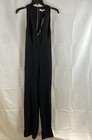 Halston Heritage Women's Jumpsuit Black NWT Cutout Wide Leg Sleeveless Size 0 — photo 1