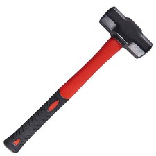 3lb Mini Lump Sledge Hammer Fibreglass Shaft & Rubber Grip Handle Sledgehammer