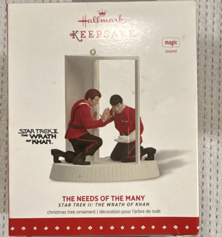 Hallmark Keepsake Star Trek II Wrath of Khan Magic Sound Hanging Ornament
