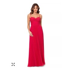 XSCAPE Women's Ruched Pleated Gown size 4