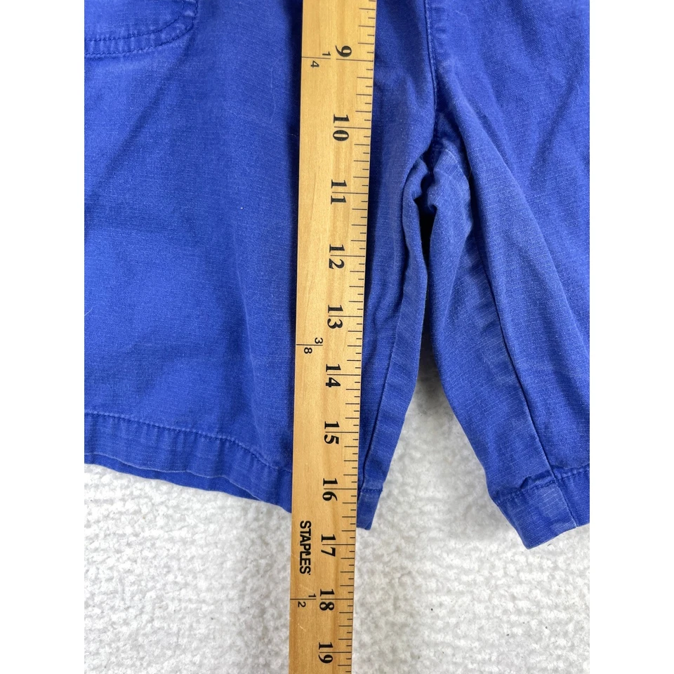 Mini Boden Niños 14Y Azul Carga Pantalones Cortos Cintura Elástica Bolsillos con Cremallera Algodón Informal Foto 3 de 4