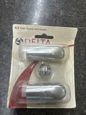 Delta Faucet A24 2 Small Metal Lever Handles Accent Kit Chrome Finish NEW