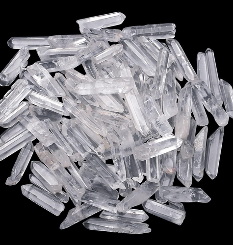 100g Natürlicher Bergkristall Steine Spitzen Klarer Quarz Stab 1-3cm Polierter K