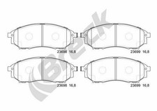 BRECK Bremsbeläge Satz Vorne Bremsklötze für RENAULT KOLEOS (HY) 23698 00 701 00