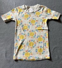 Hanna Andersson Sleep Shirt Boys Girls 5 110 cm Off-white Pastel Suns Organic