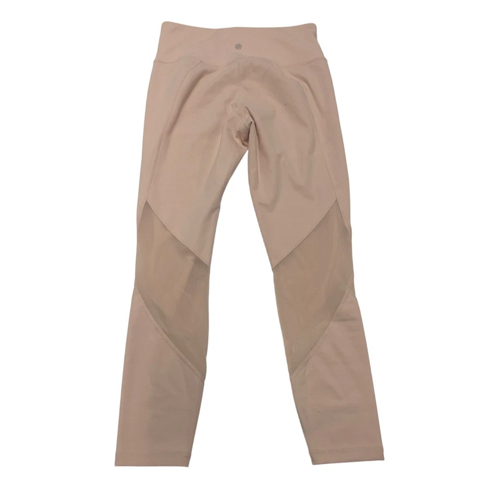 Athleta Leggings Womens Small Pink Ballerina Gown Eclipse 7/8 Mesh Tight - Image 3 of 4