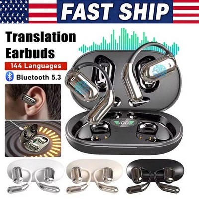 3In-1 Translation Earbuds Smart Voice 150+ Languages Real Time Translator US LOT