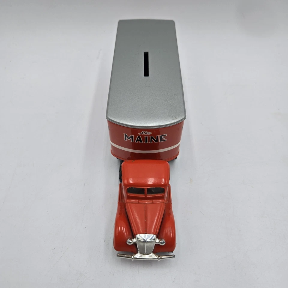 ERTL 1937 Ford Cab Coles Express Tractor Trailer Bank w/Key 1/43 Scale Die-cut - Image 2 of 4