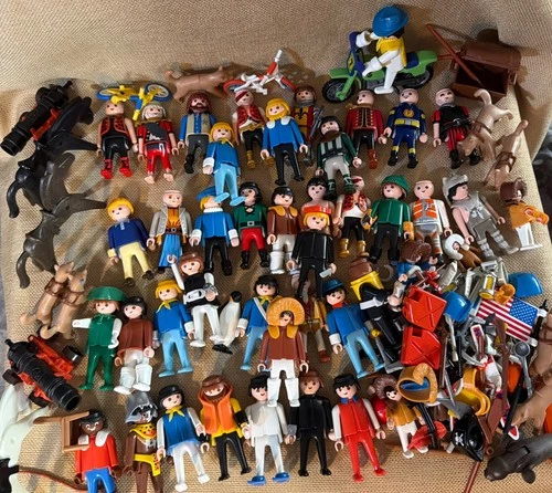 vintage playmobil figures lot
