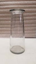 3.5" x 9" Heavy Clear Glass Flower Vase C 